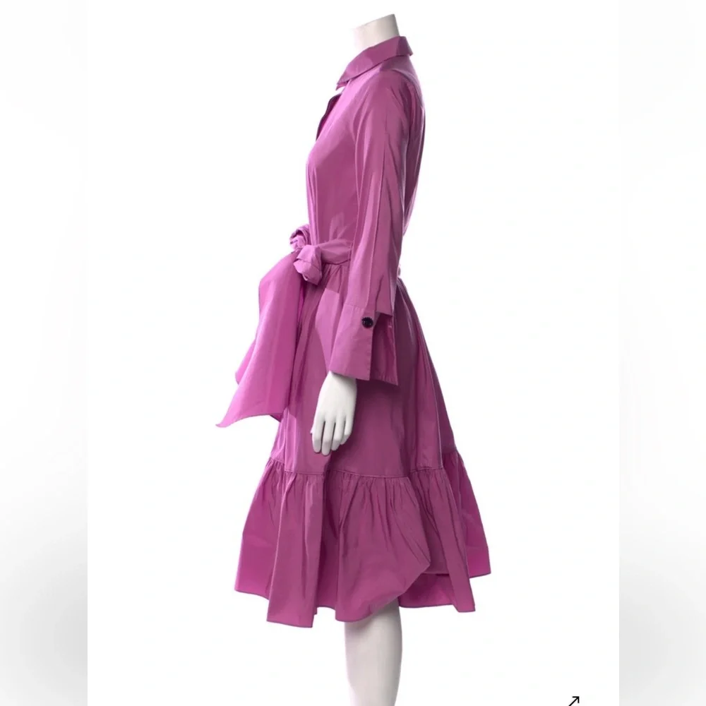 Carolina Herrera Purple Shirtdress ASO Carrie Bradshaw/SJP - Picture 5 of 16